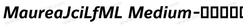 MaureaJciLfML Medium字体转换